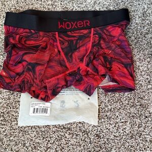 Woxer Vibrant Red and Black Boxer Briefs